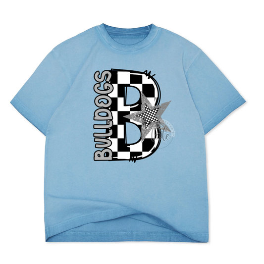CUSTOM BLUE HAZE OVERSIZED BOX TEE - YOUTH + ADULT