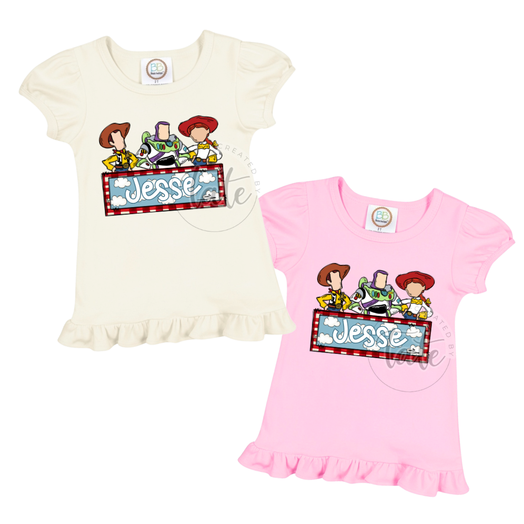 TOY FRIENDS GIRL NAME PLATE - INFANT + YOUTH