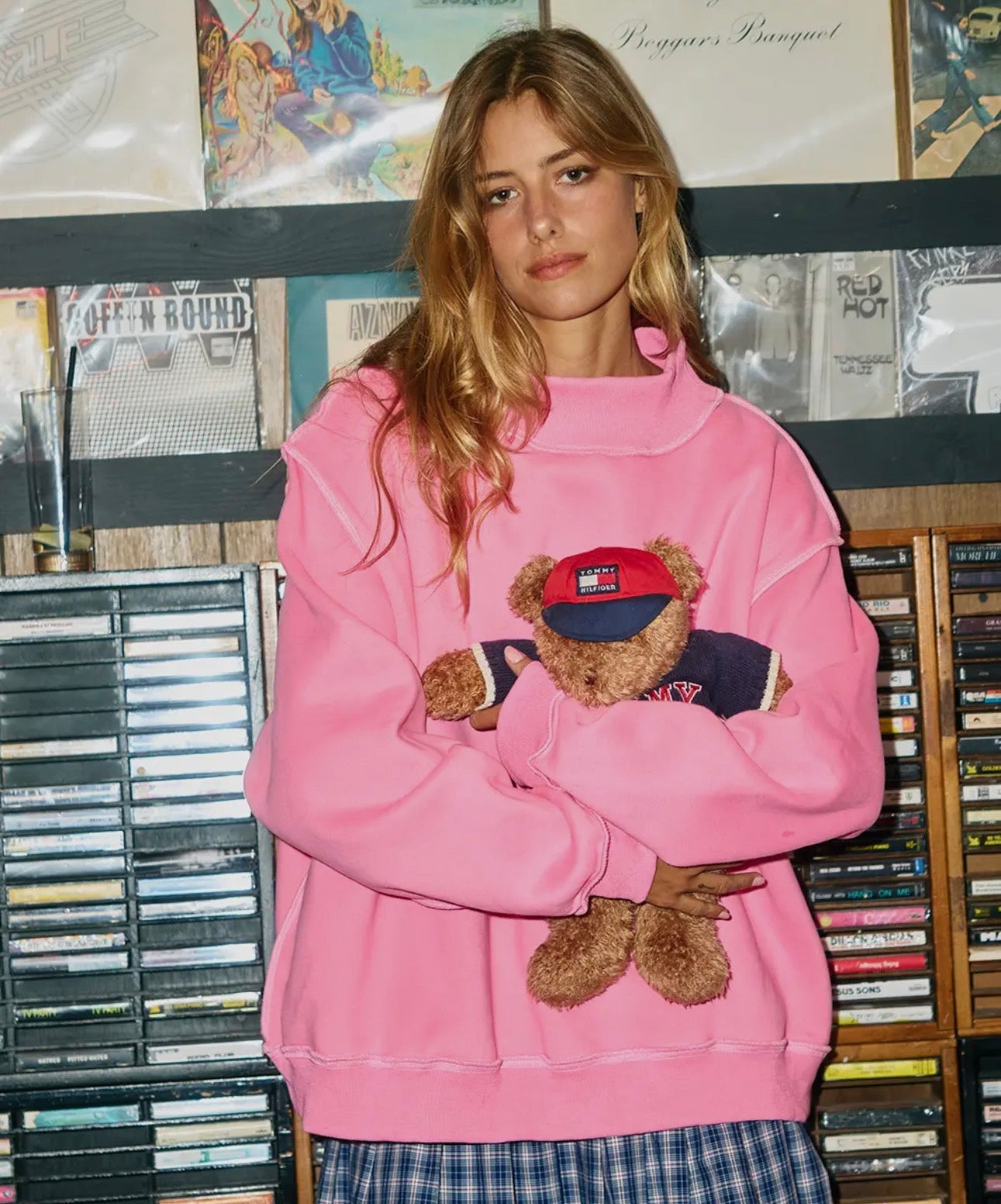 PREORDER | MOCK-NECK SWEATSHIRT - PINK