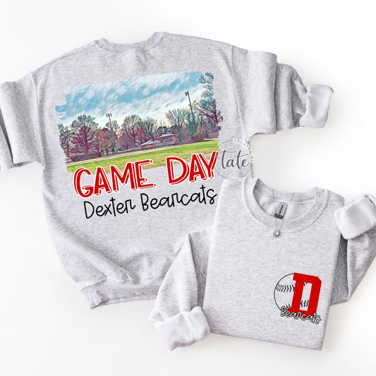 DEXTER BEARCATS BASEBALL GAME DAY - FRONT + BACK