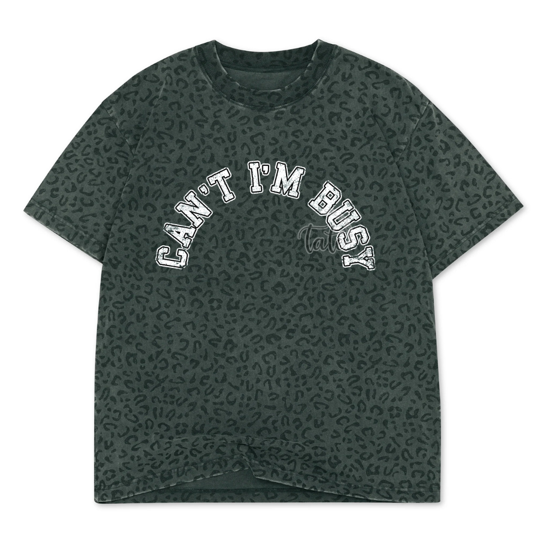 CUSTOM VINTAGE BLACK LEOPARD OVERSIZED BOX TEE - YOUTH + ADULT