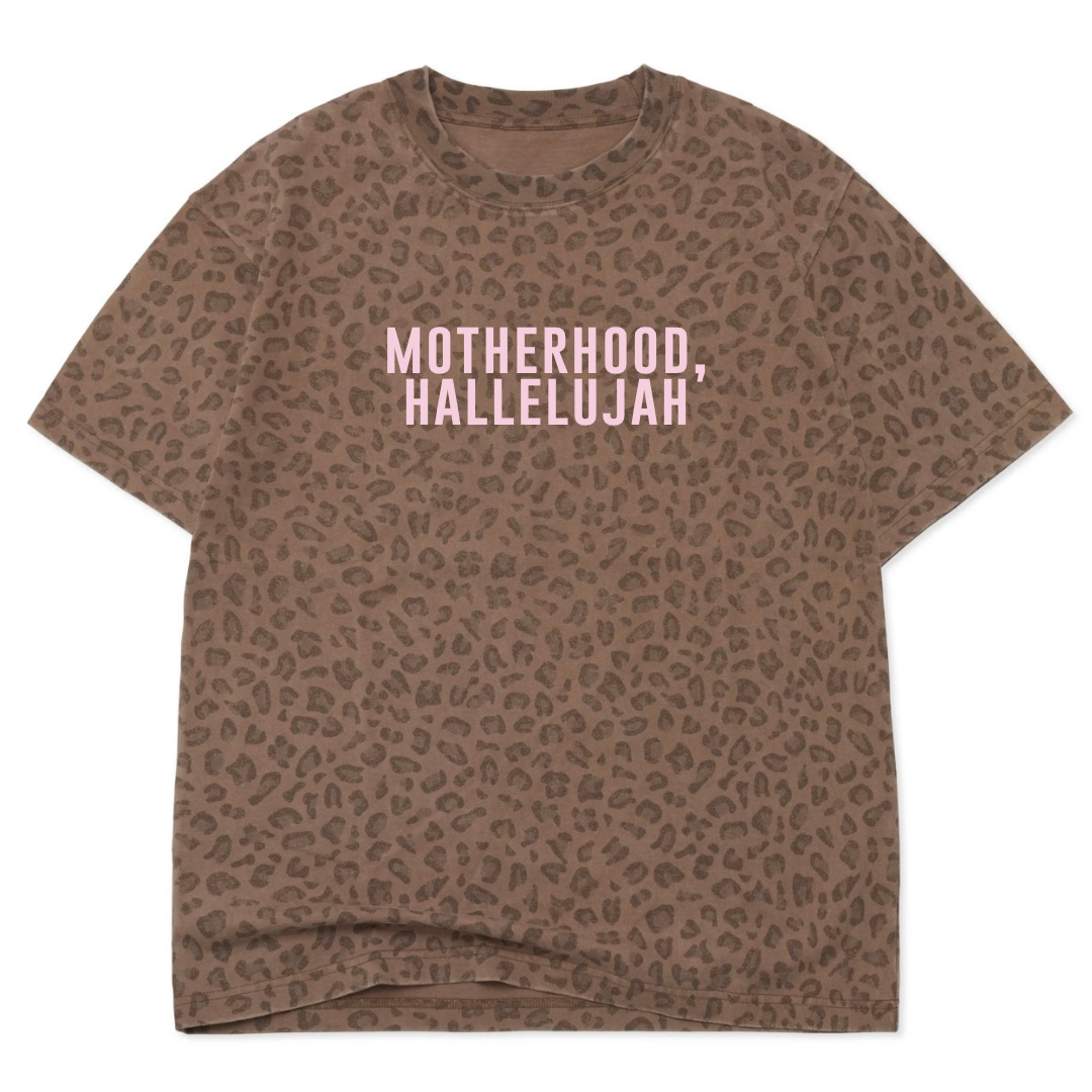 CUSTOM VINTAGE LEOPARD OVERSIZED BOX TEE - YOUTH + ADULT