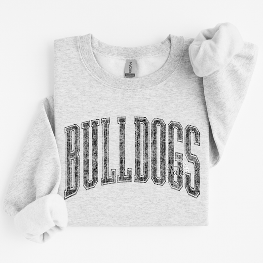 DISTRESSED VARSITY - BULLDOGS