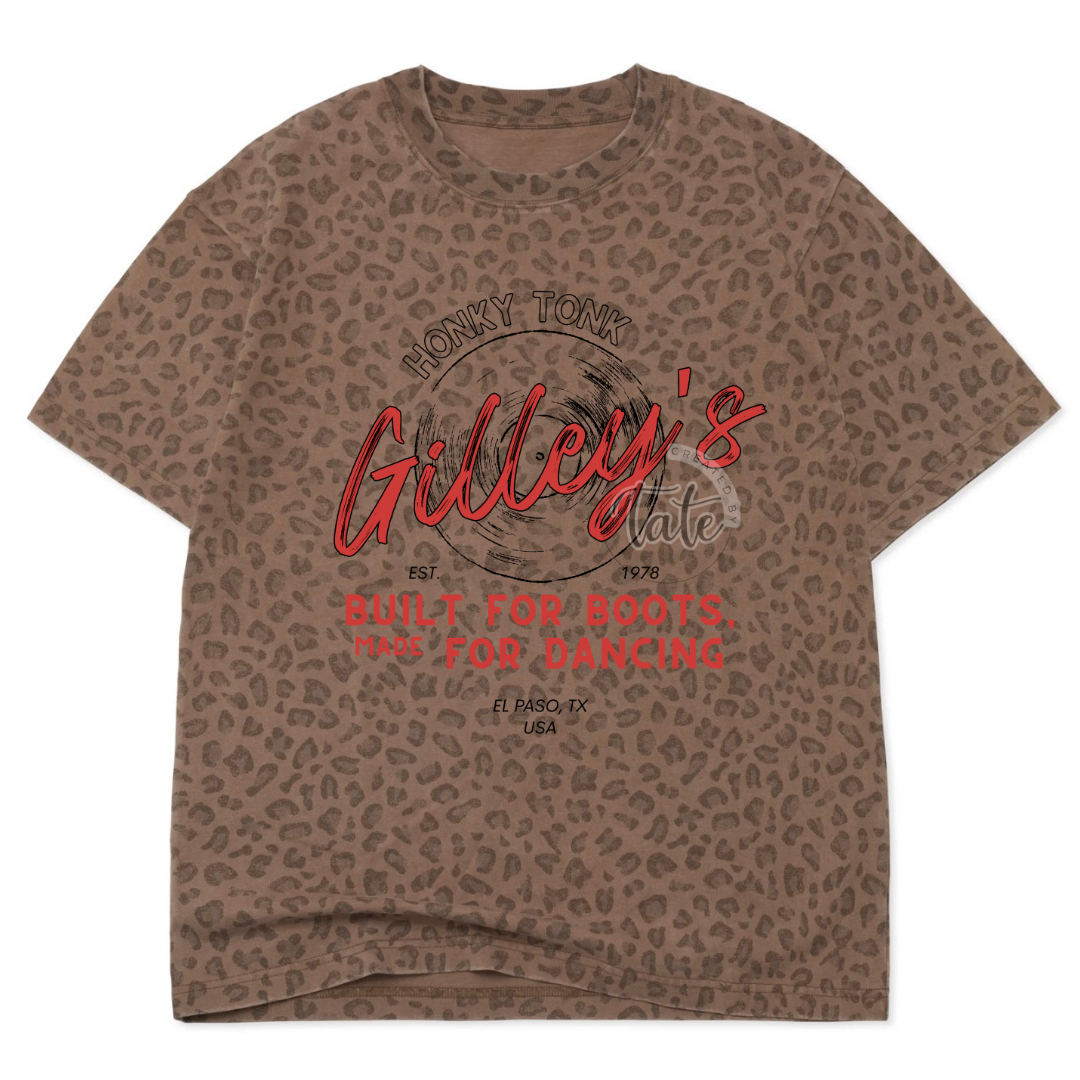 CUSTOM VINTAGE LEOPARD OVERSIZED BOX TEE - YOUTH + ADULT