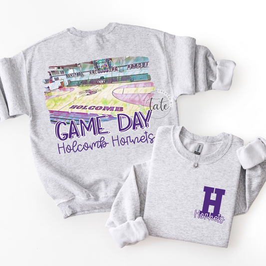 HOLCOMB HORNETS GAME DAY - FRONT + BACK