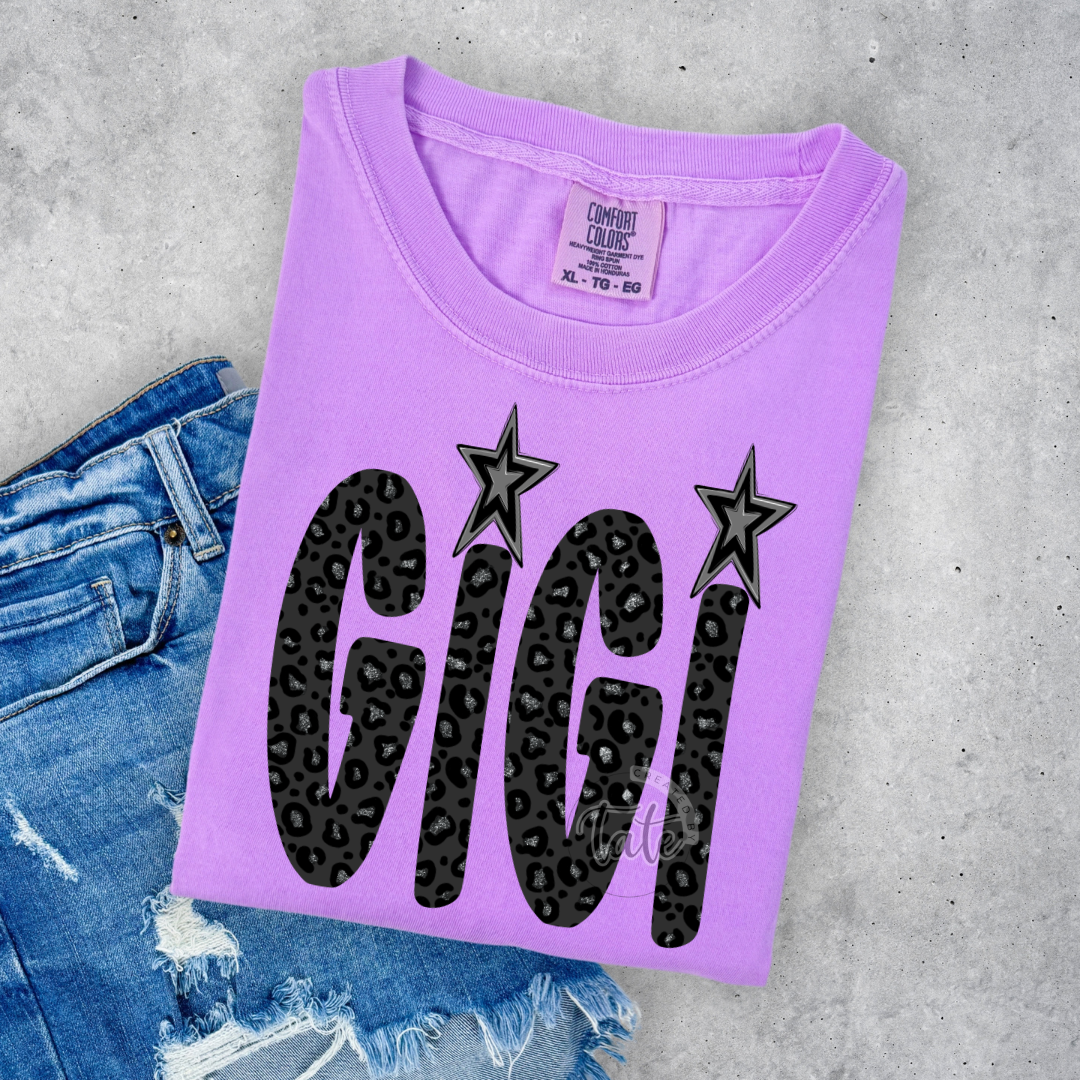 FAUX GLITTER LEOPARD - GIGI