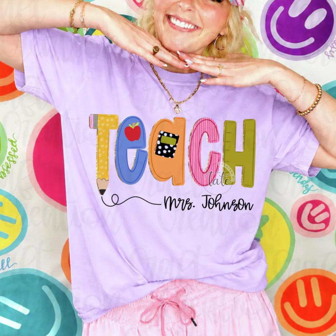 CUSTOMIZABLE ⭐ TEACH W/ NAME
