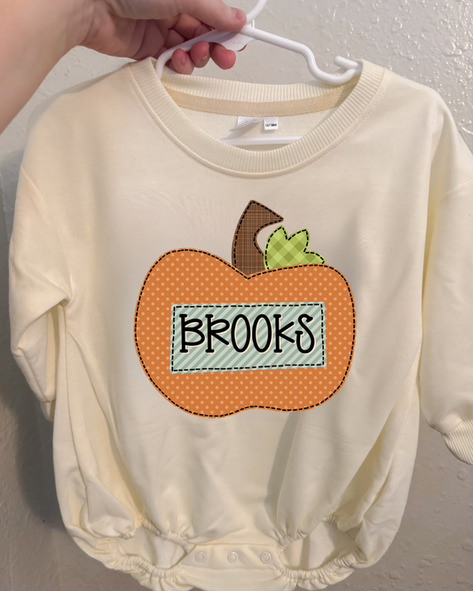 PERSONALIZED PUMPKIN BUBBLE