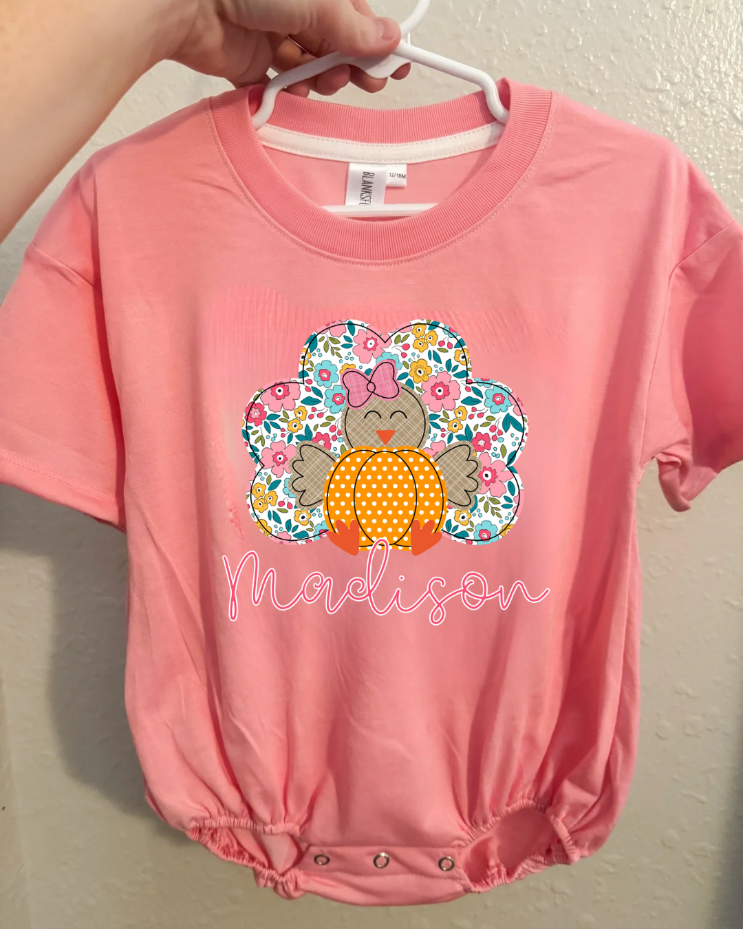 GIRL TURKEY TIME BUBBLE