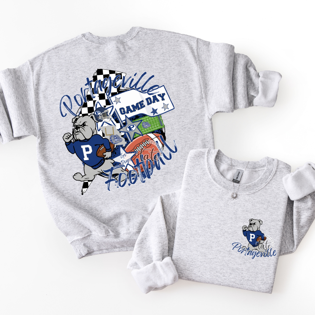 CUSTOM FLAG - VINTAGE BULLDOGS - FRONT + BACK