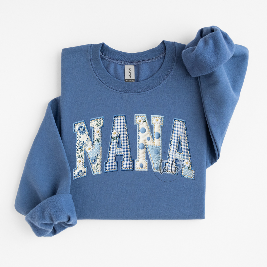 FAUX PATCHWORK NANA