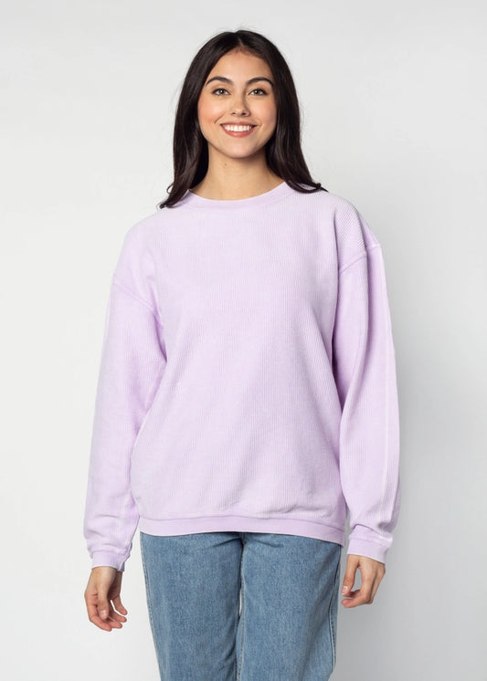 CHICKA-D | CUSTOM CORDED CREW - LILAC