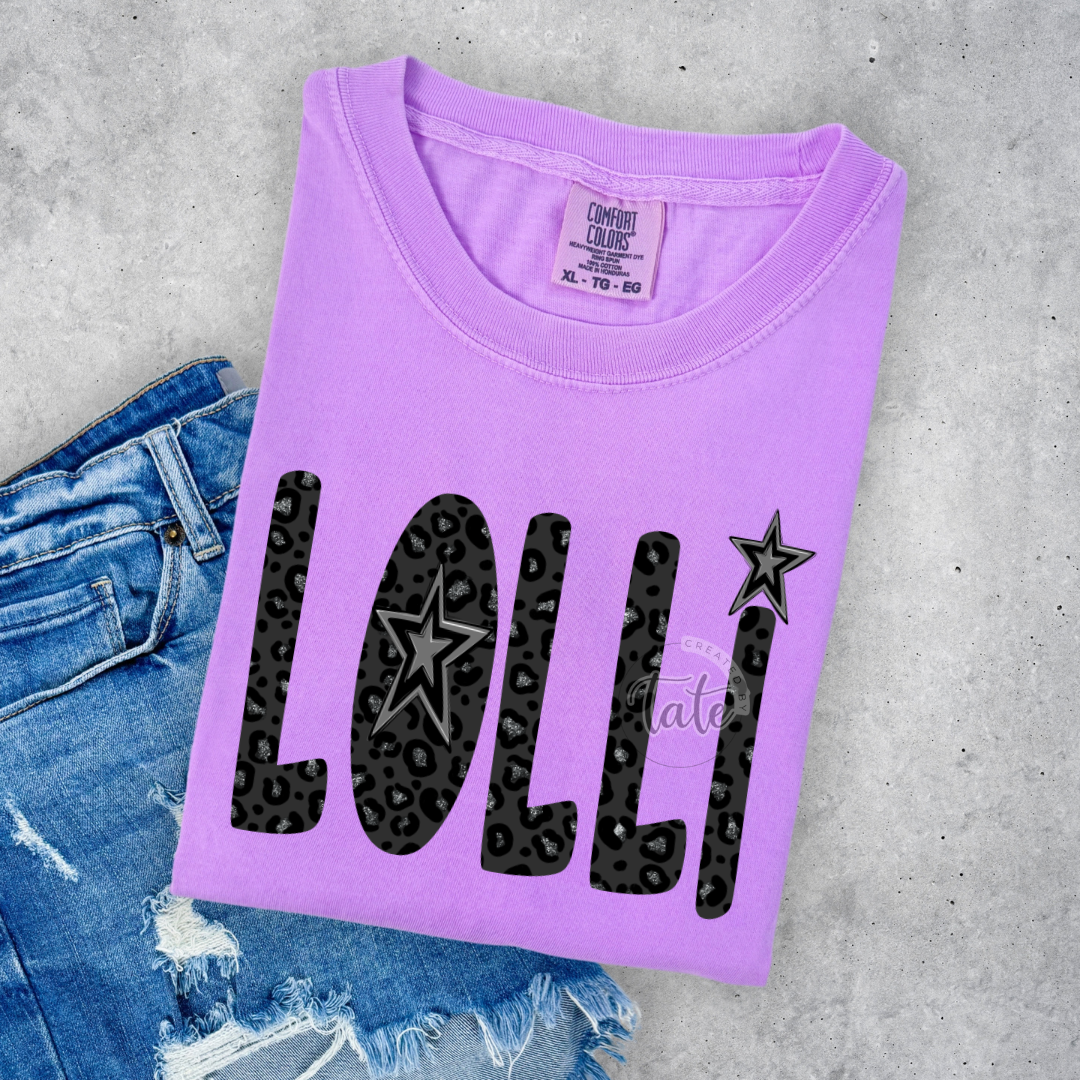 FAUX GLITTER LEOPARD - LOLLY/LOLLI