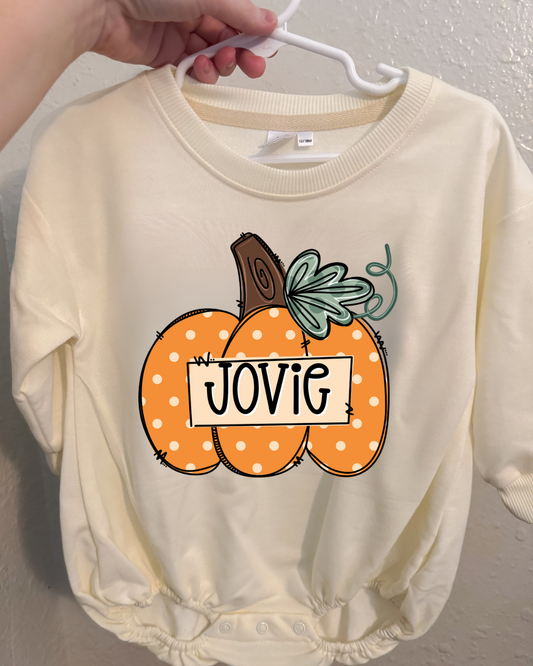 PERSONALIZED PUMPKIN BUBBLE