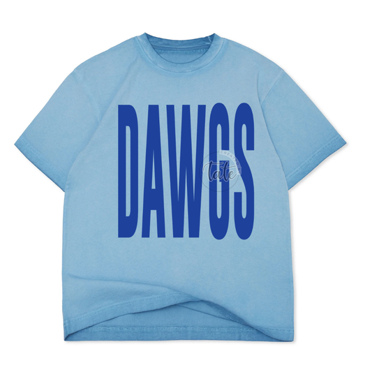 CUSTOM BLUE HAZE OVERSIZED BOX TEE - YOUTH + ADULT