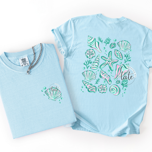 SEASHELLS AT THE SEA SHORE - FRONT + BACK