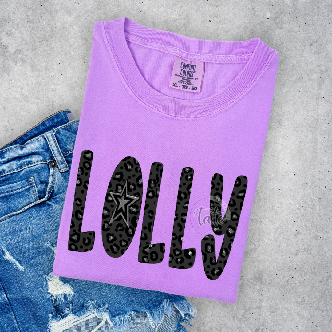 FAUX GLITTER LEOPARD - LOLLY/LOLLI