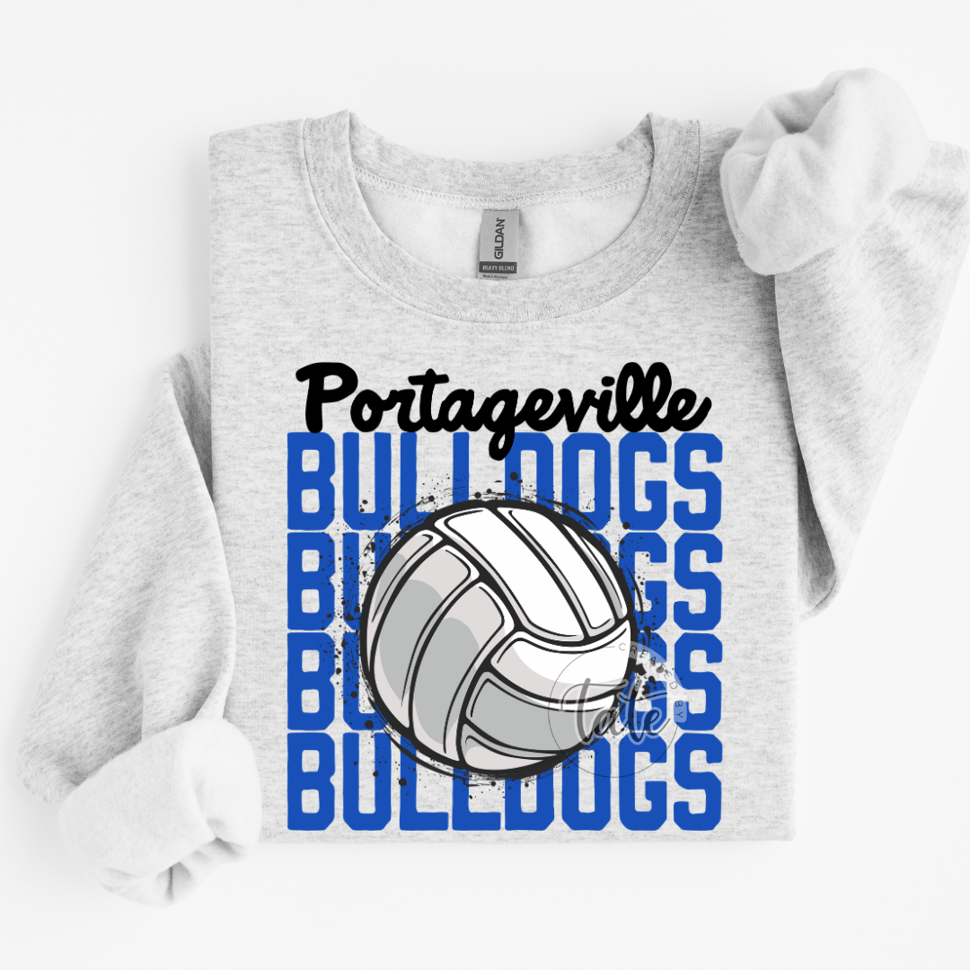 GRAFFITI PORTAGEVILLE BULLDOGS VOLLEYBALL
