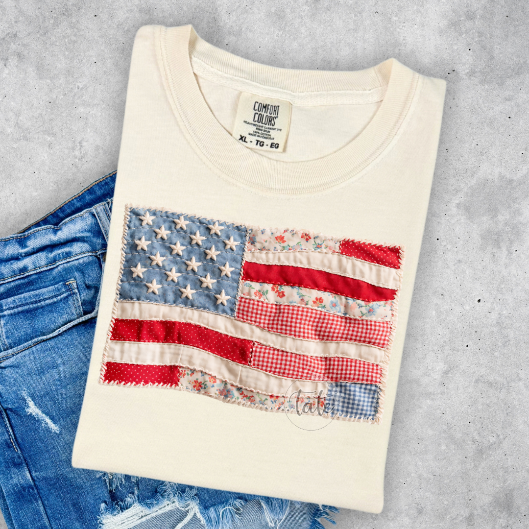 FAUX PATCHWORK FLAG