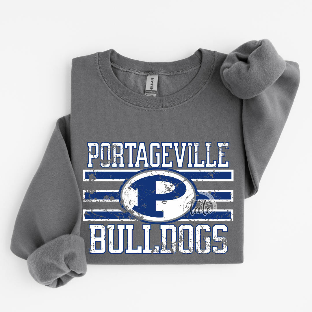 PORTAGEVILLE BULLDOGS - P LOGO