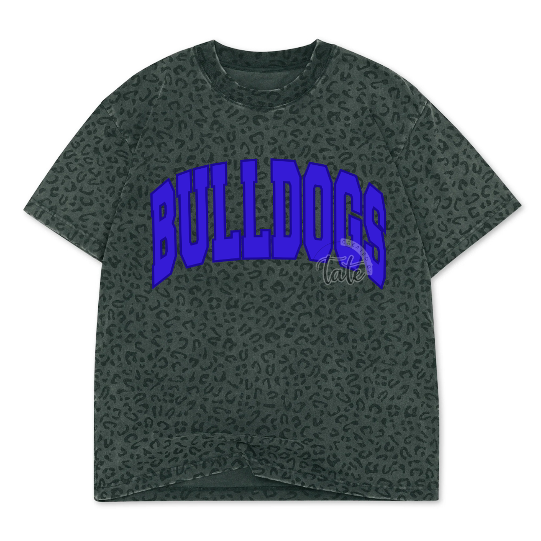 CUSTOM VINTAGE BLACK LEOPARD OVERSIZED BOX TEE - YOUTH + ADULT