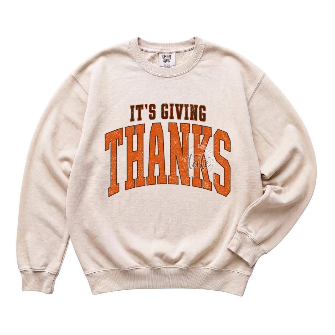 IT'S GIVING THANKS
