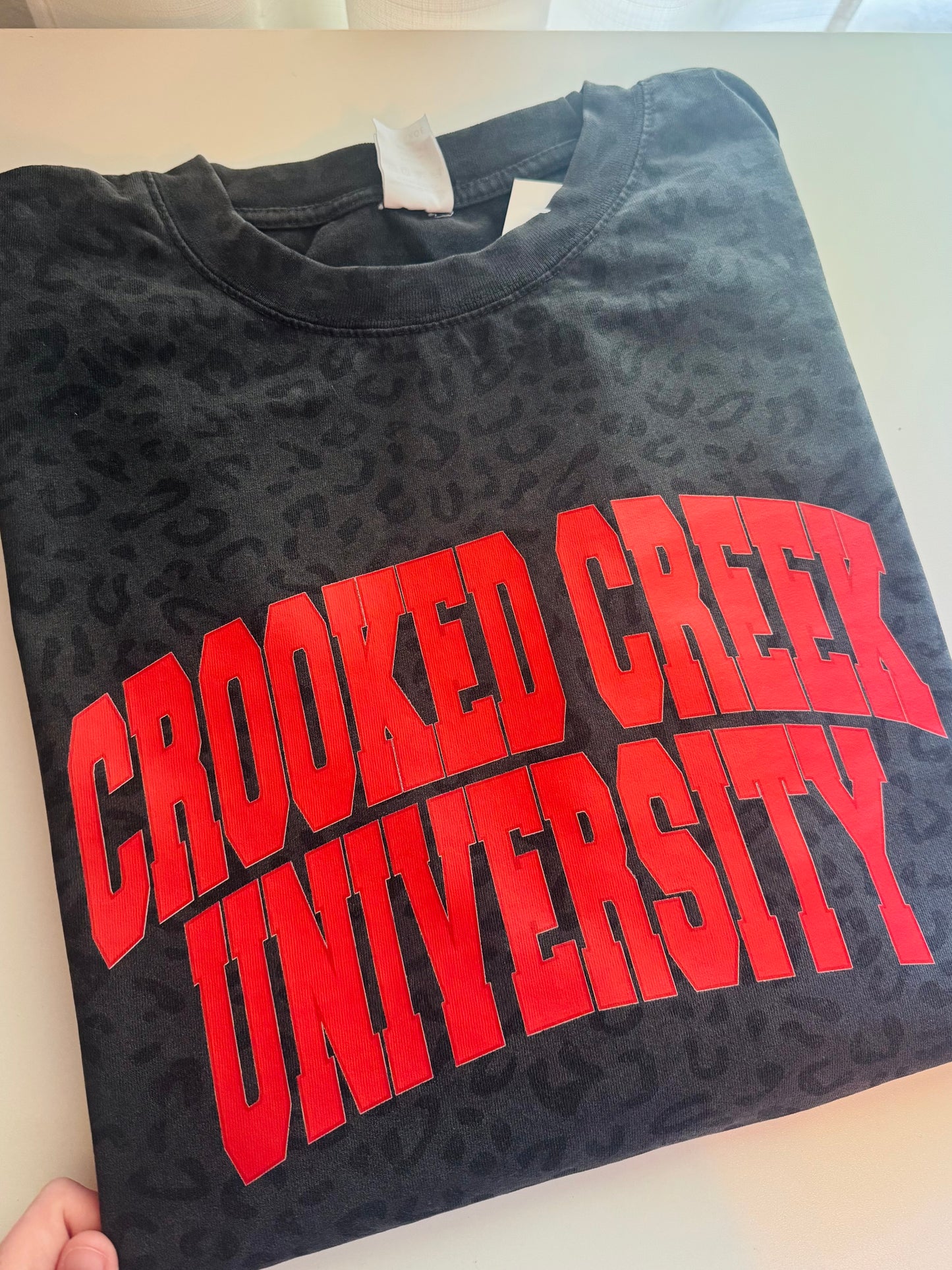 CUSTOM VINTAGE BLACK LEOPARD OVERSIZED BOX TEE - YOUTH + ADULT