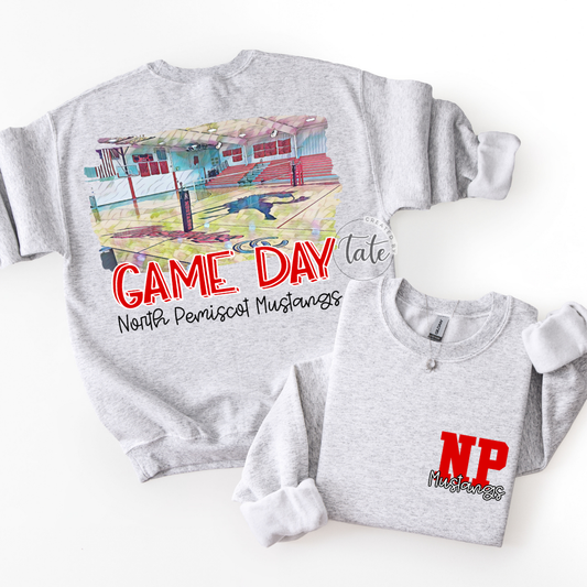 NORTH PEMISCOT MUSTANGS GAME DAY - FRONT + BACK