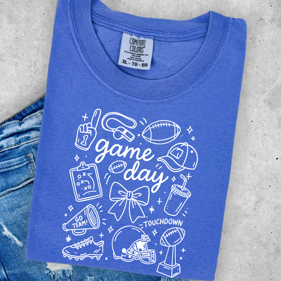 GAME DAY DOODLES - WHITE