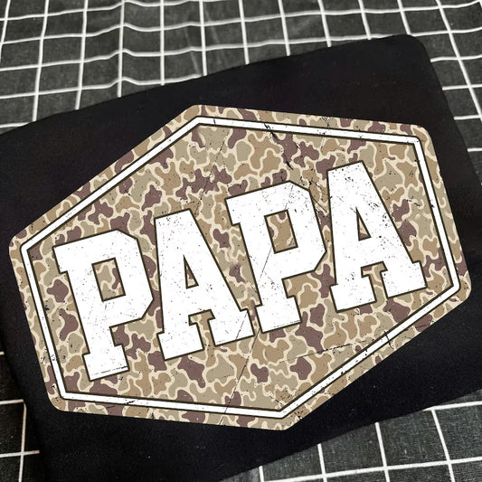 CAMO PAPA - FRONT + BACK