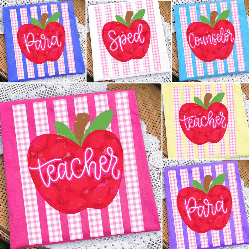 PINK GINGHAM APPLE